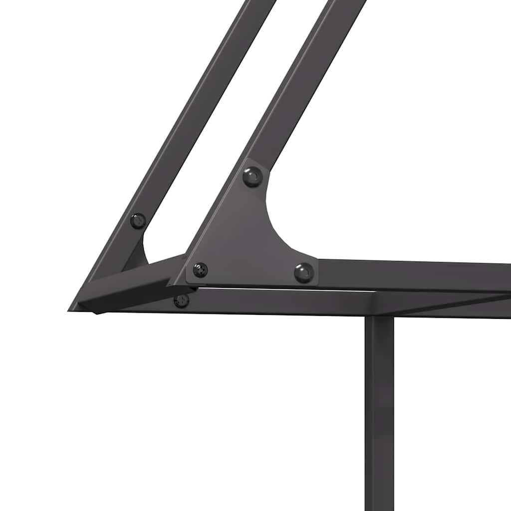 vidaXL Firewood Rack Black 80x25x90 cm Cold-rolled steel
