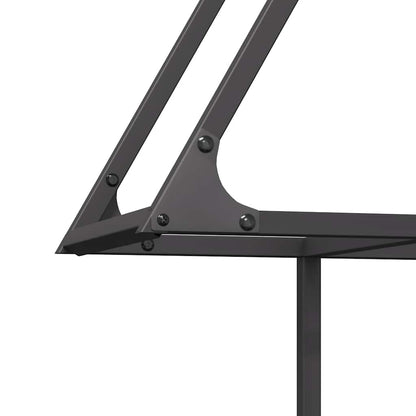 vidaXL Firewood Rack Black 80x25x90 cm Cold-rolled steel