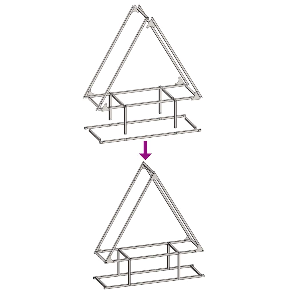 vidaXL Firewood Rack Black 80x25x90 cm Cold-rolled steel