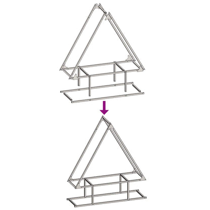 vidaXL Firewood Rack Black 80x25x90 cm Cold-rolled steel