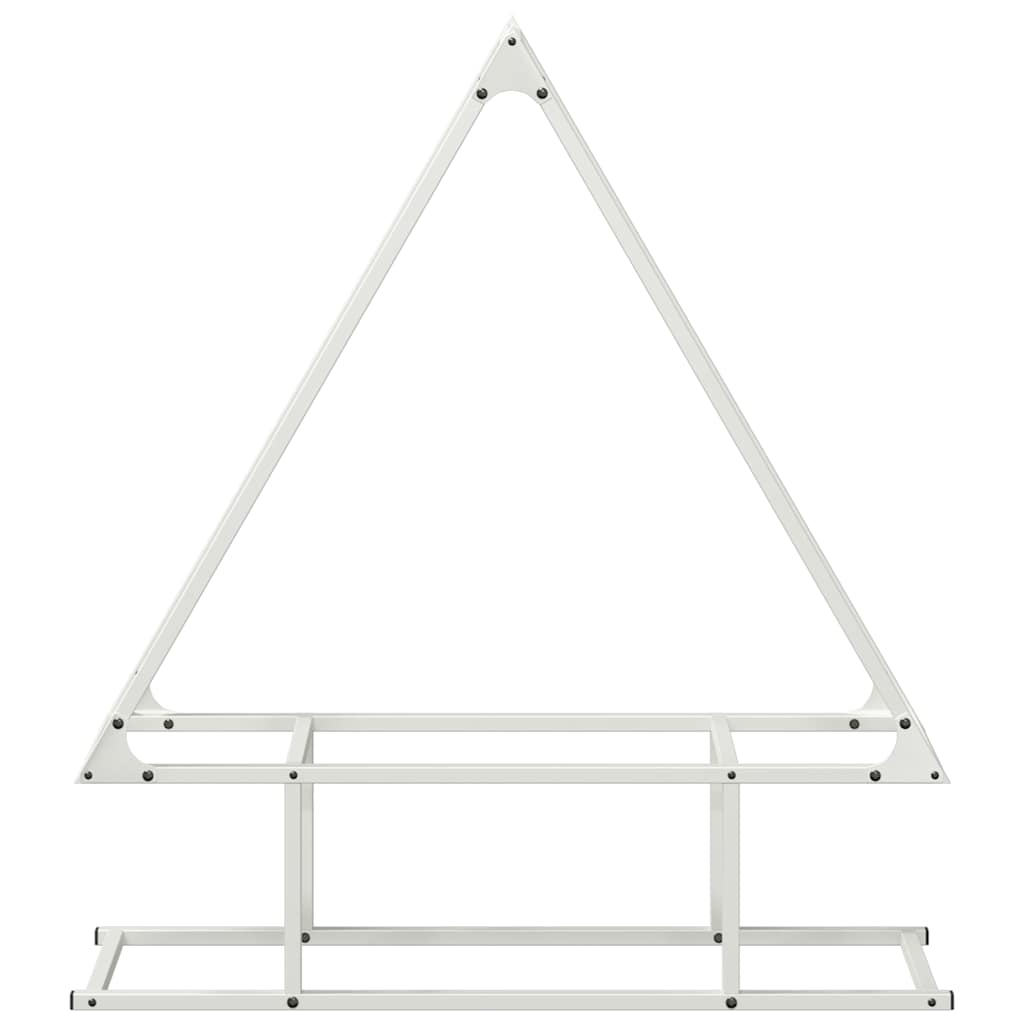 vidaXL Firewood Rack White 80x25x90 cm Cold-rolled steel