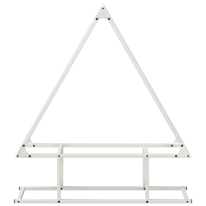 vidaXL Firewood Rack White 80x25x90 cm Cold-rolled steel