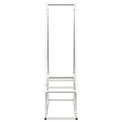vidaXL Firewood Rack White 80x25x90 cm Cold-rolled steel