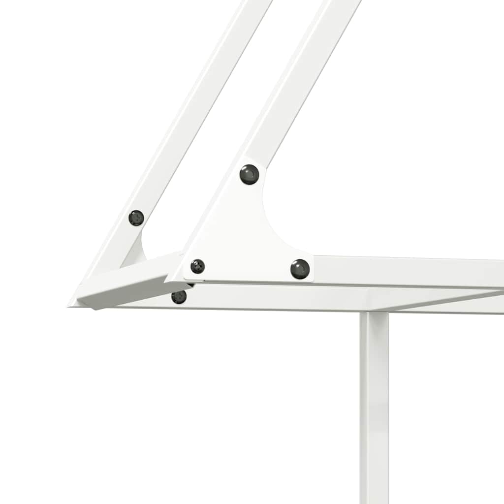 vidaXL Firewood Rack White 80x25x90 cm Cold-rolled steel