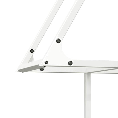vidaXL Firewood Rack White 80x25x90 cm Cold-rolled steel