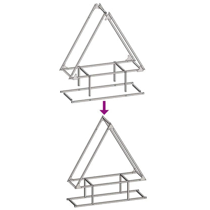 vidaXL Firewood Rack White 80x25x90 cm Cold-rolled steel