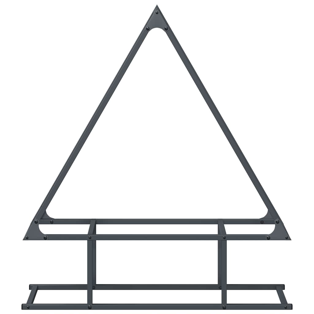 vidaXL Firewood Rack Anthracite 80x25x90 cm Cold-rolled steel