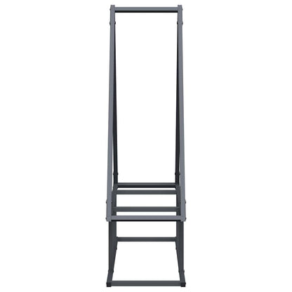 vidaXL Firewood Rack Anthracite 80x25x90 cm Cold-rolled steel