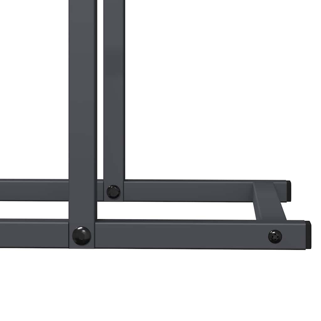 vidaXL Firewood Rack Anthracite 80x25x90 cm Cold-rolled steel