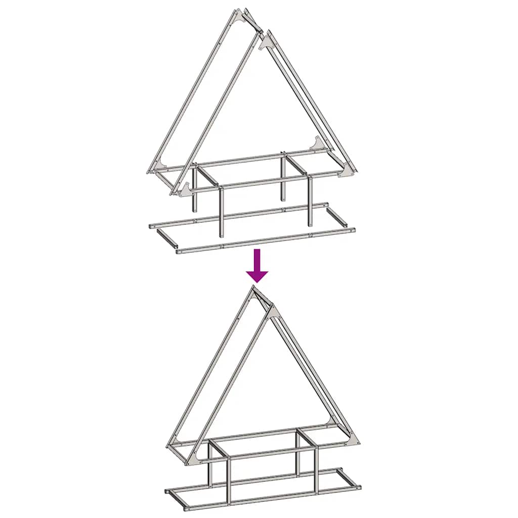 vidaXL Firewood Rack Anthracite 80x25x90 cm Cold-rolled steel