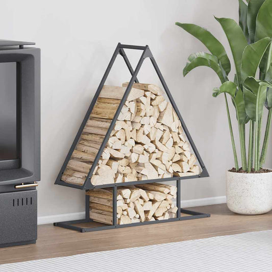 vidaXL Firewood Rack Anthracite 80x25x90 cm Cold-rolled steel