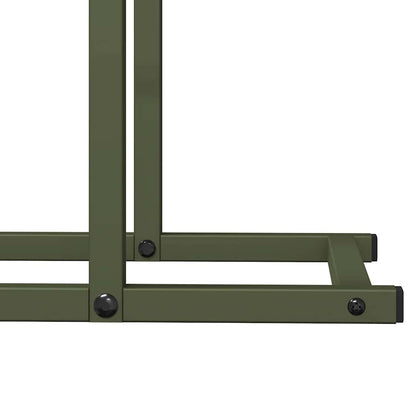 vidaXL Firewood Rack Olive Green 80x25x90 cm Cold-rolled steel