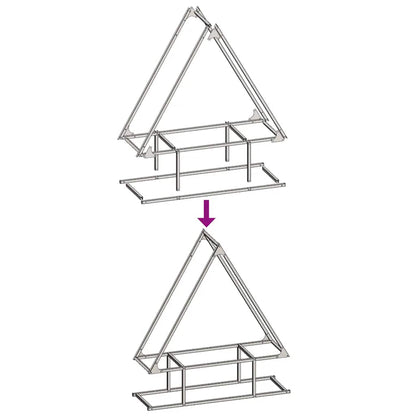 vidaXL Firewood Rack Olive Green 80x25x90 cm Cold-rolled steel