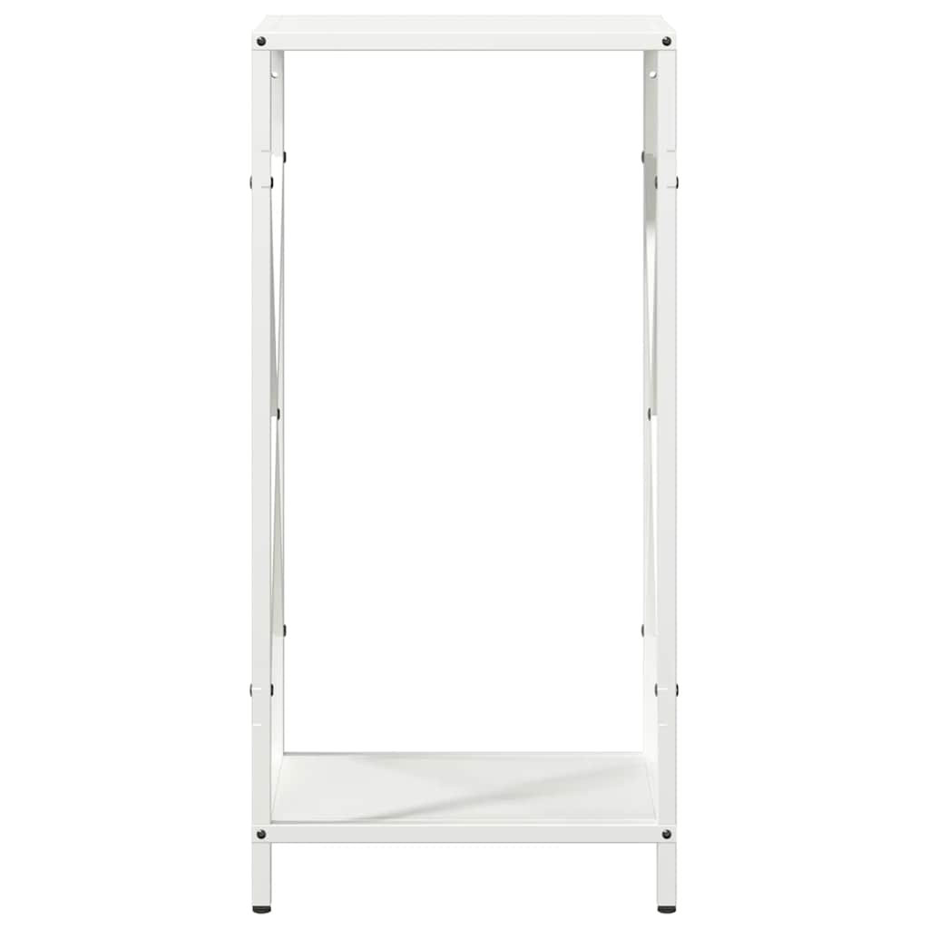 vidaXL Firewood Rack White 34x25x70 cm Cold-rolled steel