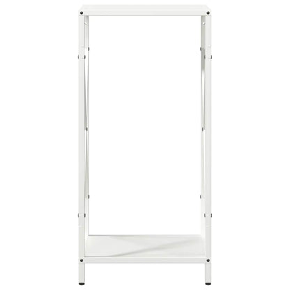vidaXL Firewood Rack White 34x25x70 cm Cold-rolled steel
