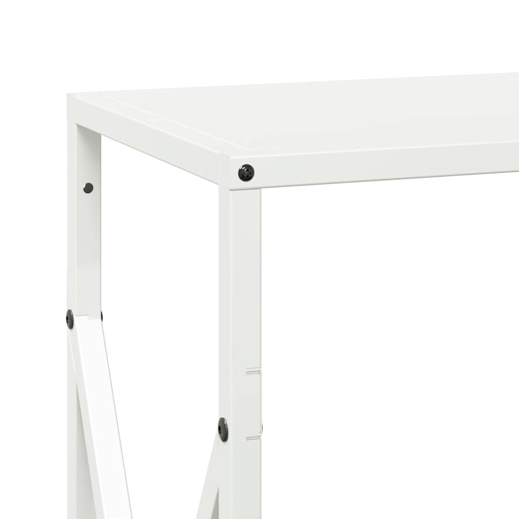 vidaXL Firewood Rack White 34x25x70 cm Cold-rolled steel