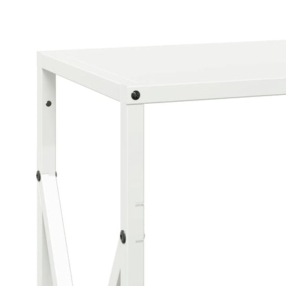 vidaXL Firewood Rack White 34x25x70 cm Cold-rolled steel