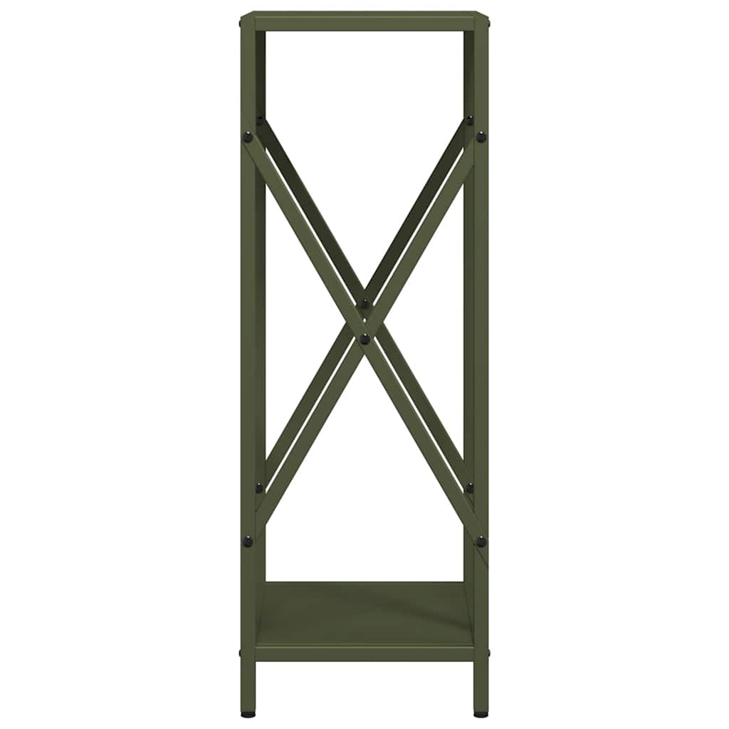 vidaXL Firewood Rack Olive Green 34x25x70 cm Cold-rolled steel