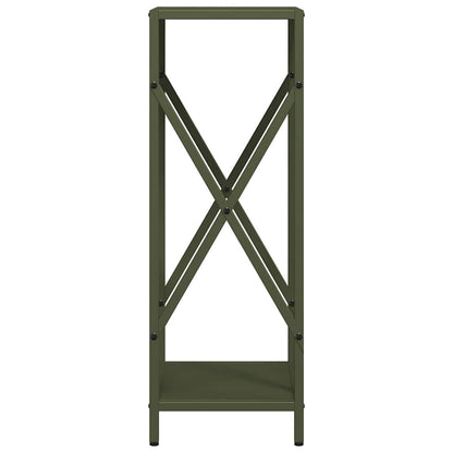vidaXL Firewood Rack Olive Green 34x25x70 cm Cold-rolled steel