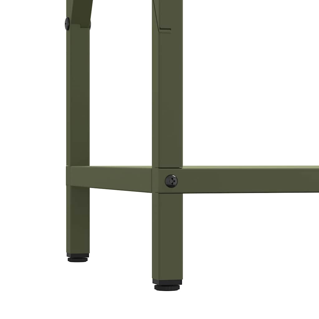 vidaXL Firewood Rack Olive Green 34x25x70 cm Cold-rolled steel