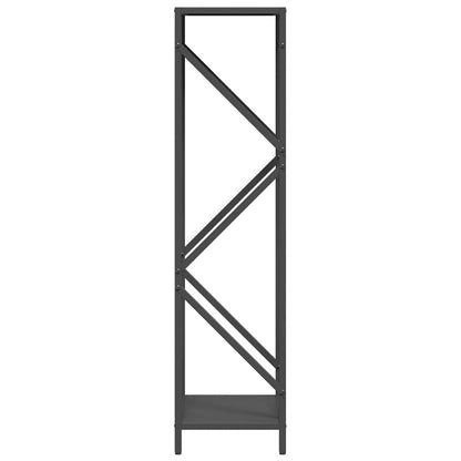 vidaXL Firewood Rack Black 34x25x100 cm Cold-rolled steel