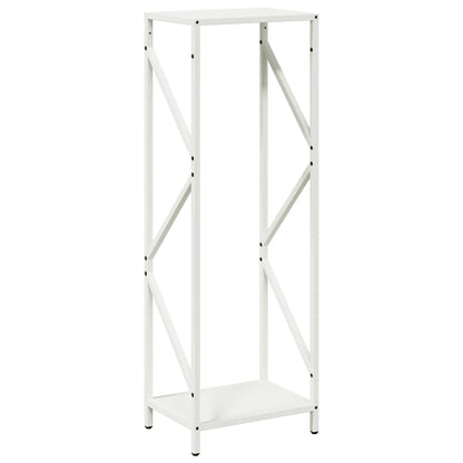 vidaXL Firewood Rack White 34x25x100 cm Cold-rolled steel