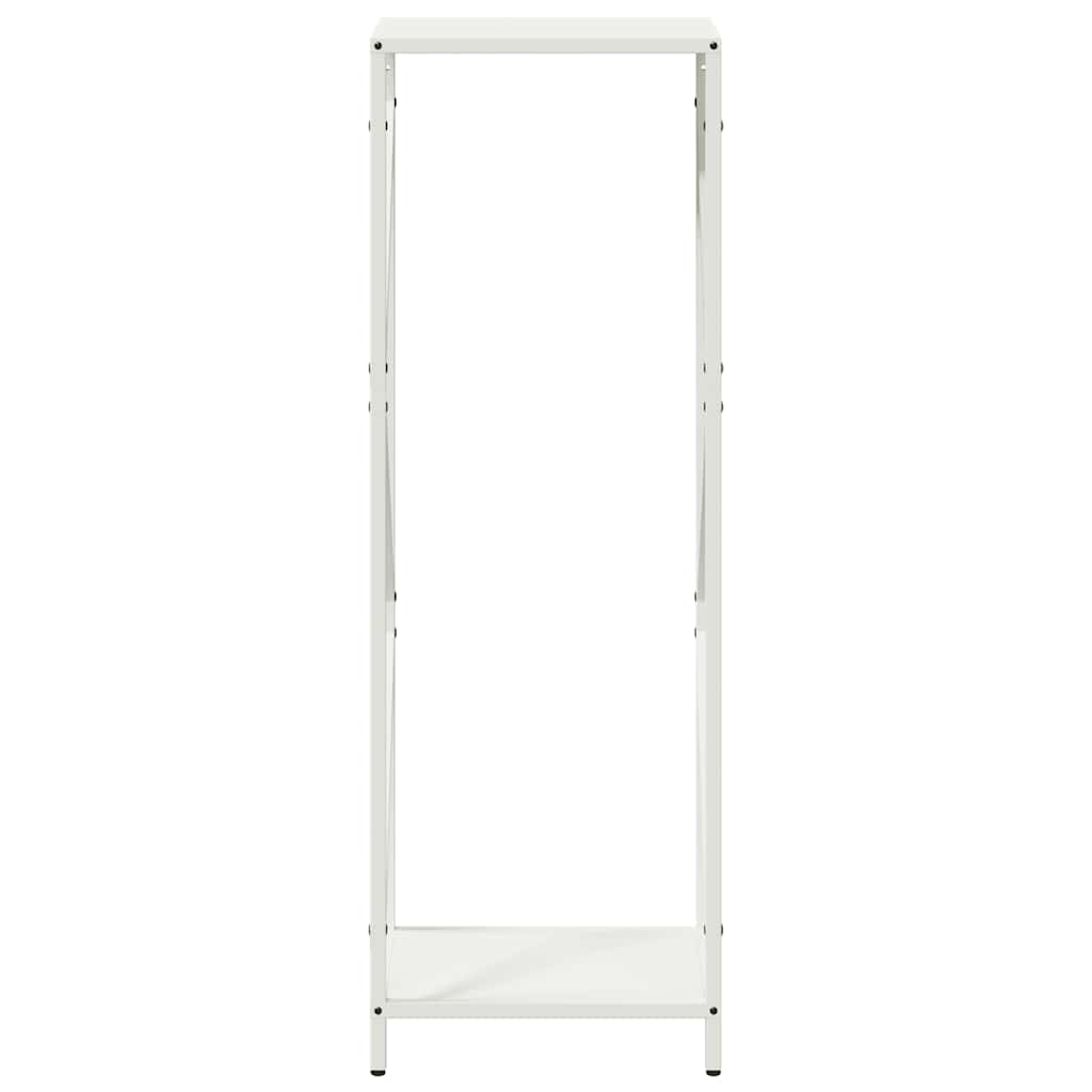 vidaXL Firewood Rack White 34x25x100 cm Cold-rolled steel