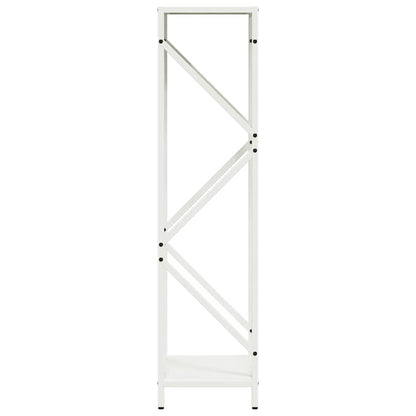vidaXL Firewood Rack White 34x25x100 cm Cold-rolled steel