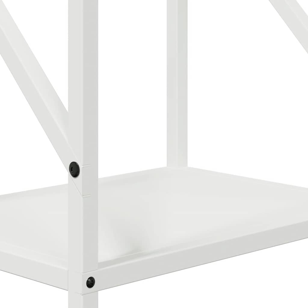 vidaXL Firewood Rack White 34x25x100 cm Cold-rolled steel