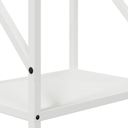 vidaXL Firewood Rack White 34x25x100 cm Cold-rolled steel