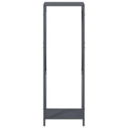 vidaXL Firewood Rack Anthracite 34x25x100 cm Cold-rolled steel