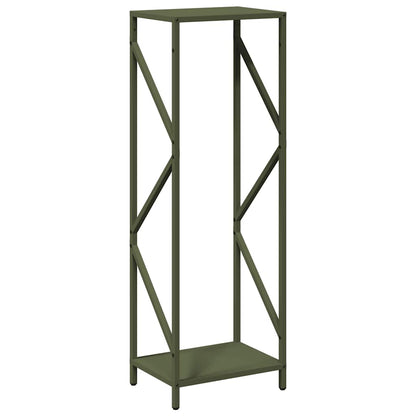 vidaXL Firewood Rack Olive Green 34x25x100 cm Cold-rolled steel