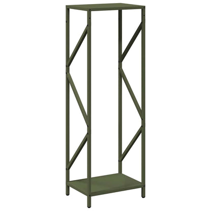 vidaXL Firewood Rack Olive Green 34x25x100 cm Cold-rolled steel