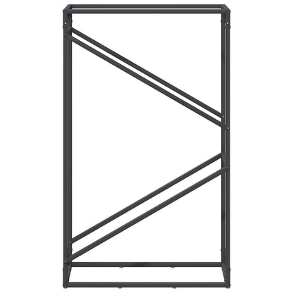 vidaXL Firewood Rack Black 60x25x100 cm Cold-rolled steel