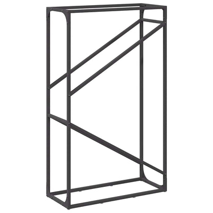 vidaXL Firewood Rack Black 60x25x100 cm Cold-rolled steel
