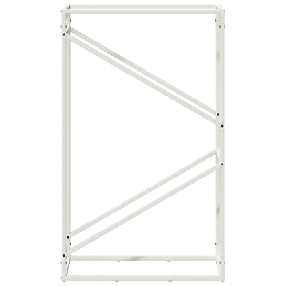 vidaXL Firewood Rack White 60x25x100 cm Cold-rolled steel