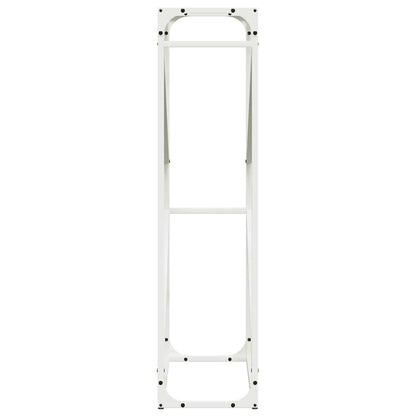 vidaXL Firewood Rack White 60x25x100 cm Cold-rolled steel