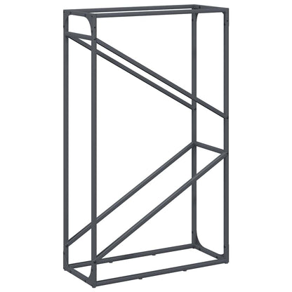 vidaXL Firewood Rack Anthracite 60x25x100 cm Cold-rolled steel