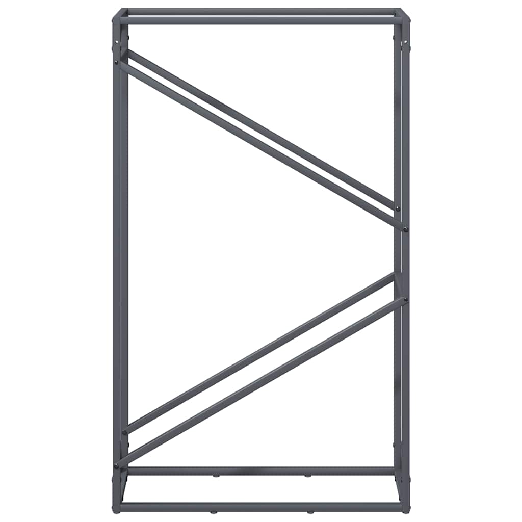 vidaXL Firewood Rack Anthracite 60x25x100 cm Cold-rolled steel