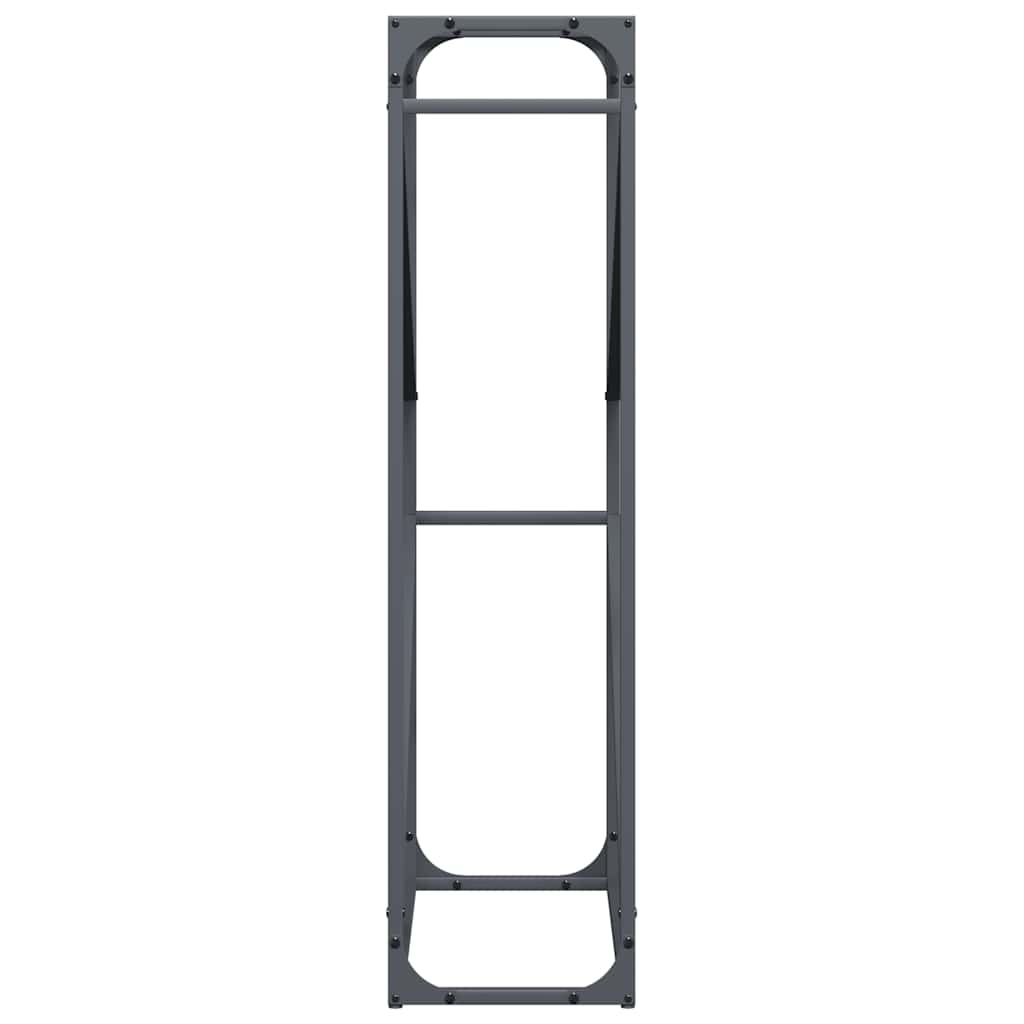 vidaXL Firewood Rack Anthracite 60x25x100 cm Cold-rolled steel