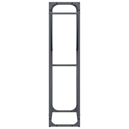 vidaXL Firewood Rack Anthracite 60x25x100 cm Cold-rolled steel