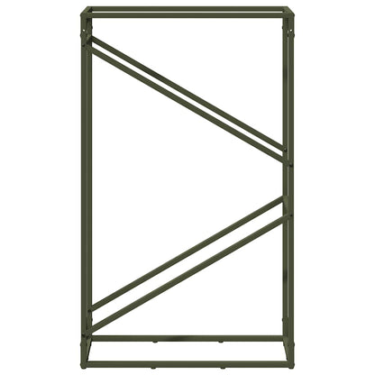 vidaXL Firewood Rack Olive Green 60x25x100 cm Cold-rolled steel