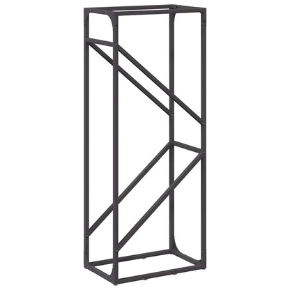 vidaXL Firewood Rack Black 40x25x100 cm Cold-rolled steel