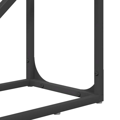 vidaXL Firewood Rack Black 40x25x100 cm Cold-rolled steel