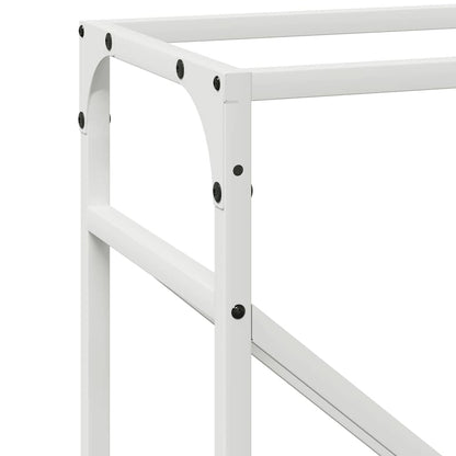 vidaXL Firewood Rack White 40x25x100 cm Cold-rolled steel