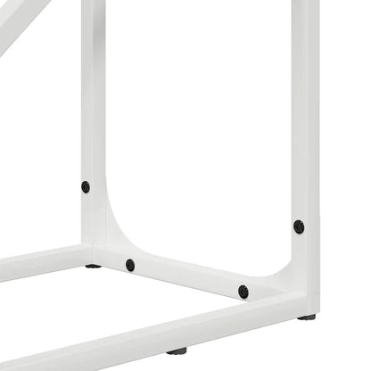 vidaXL Firewood Rack White 40x25x100 cm Cold-rolled steel