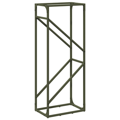 vidaXL Firewood Rack Olive Green 40x25x100 cm Cold-rolled steel