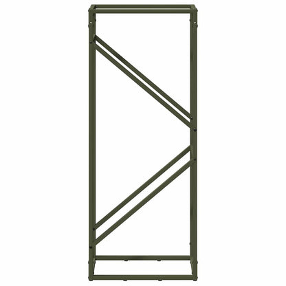 vidaXL Firewood Rack Olive Green 40x25x100 cm Cold-rolled steel