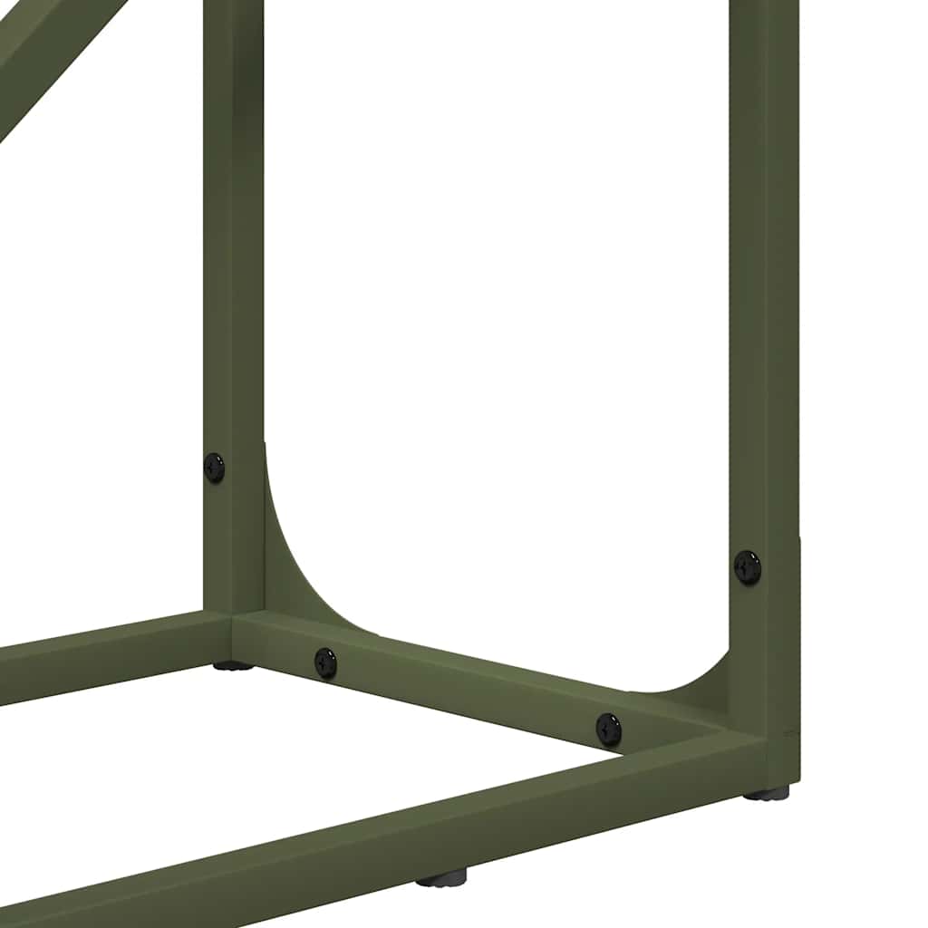 vidaXL Firewood Rack Olive Green 40x25x100 cm Cold-rolled steel