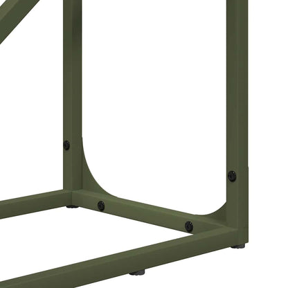vidaXL Firewood Rack Olive Green 40x25x100 cm Cold-rolled steel